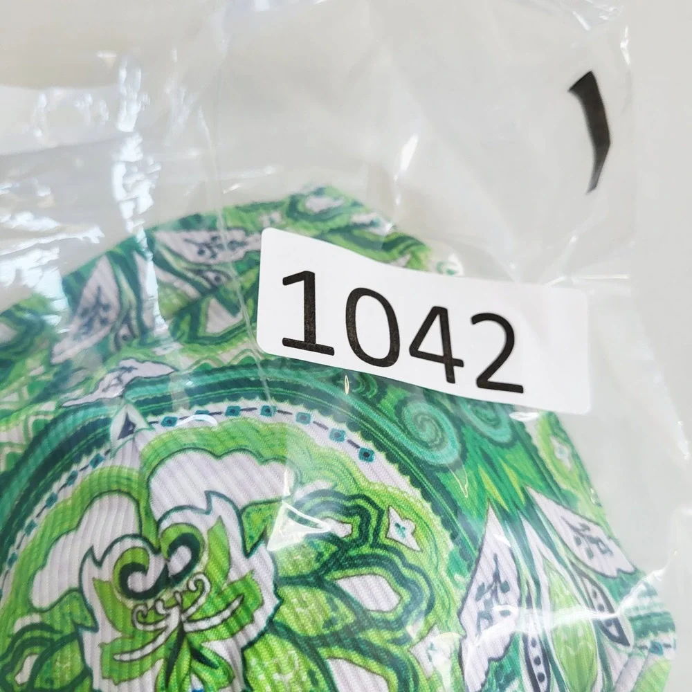 Cupshe Womens Green Paisley Tankini‎ Set High Waisted Ribbed Swimsuit Large NEW